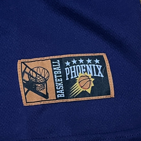 NWT Phoenix Suns Button down embroidered blue jersey top men's size Large - Picture 5 of 13